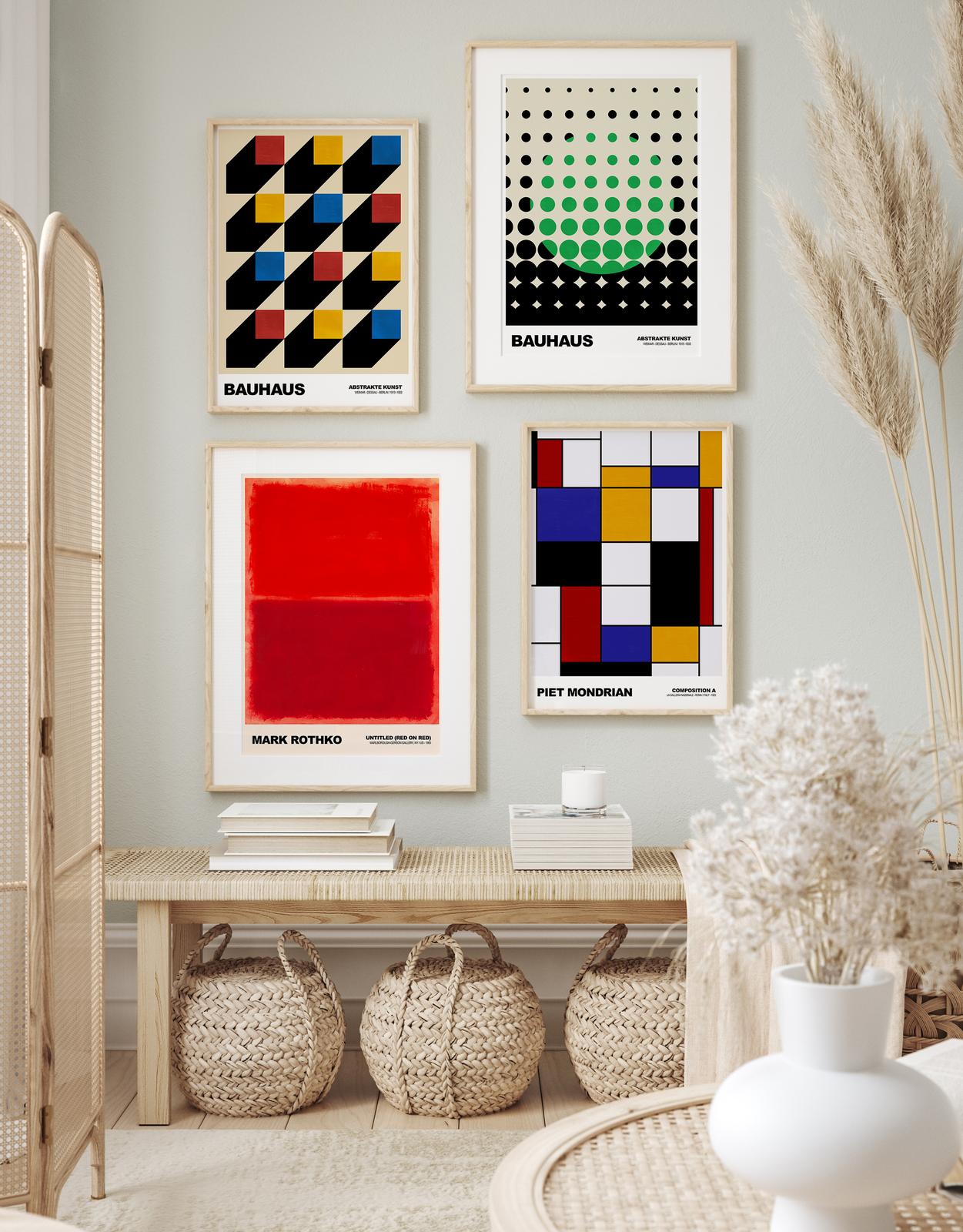 Póster - Colección de Arte Bauhaus / Juego de 4