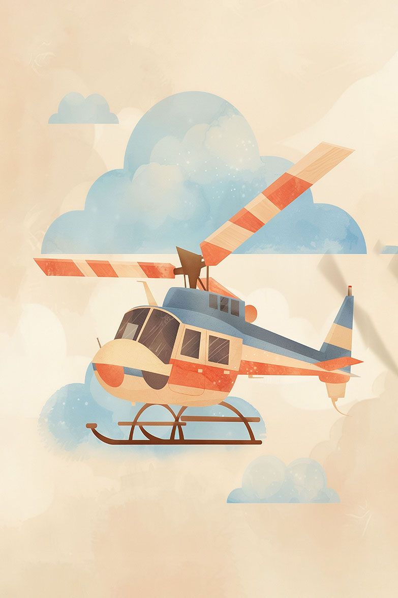 Póster - Arte de Helicóptero