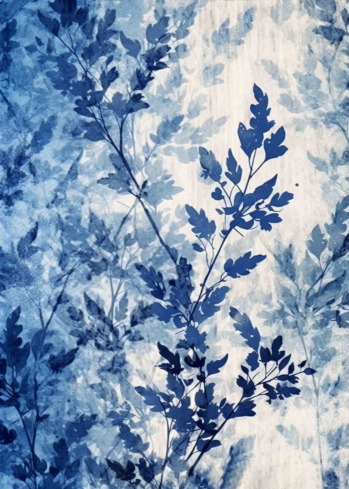 Póster - Diseño de Hoja Azul