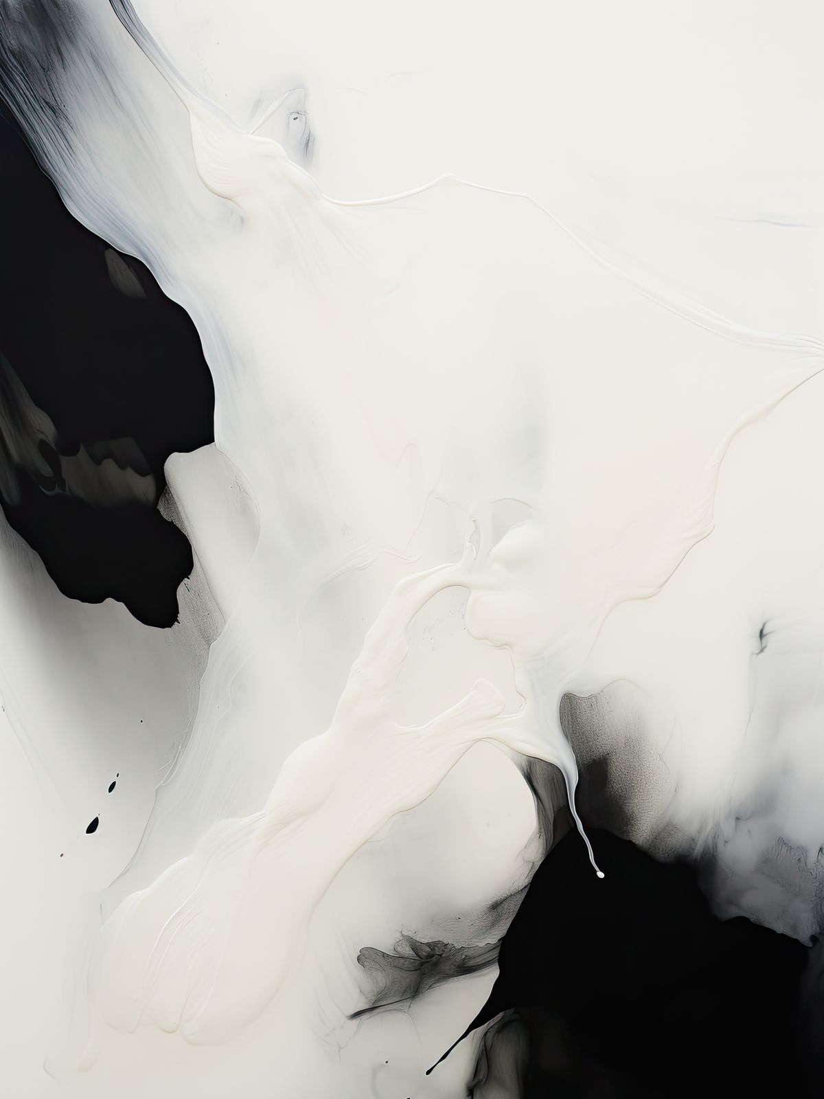 Póster - Abstracto en Blanco y Negro