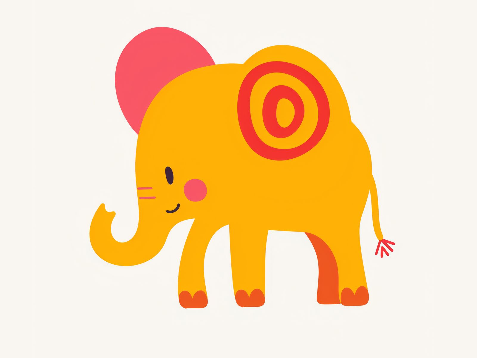 Póster - Elefante Juguetón