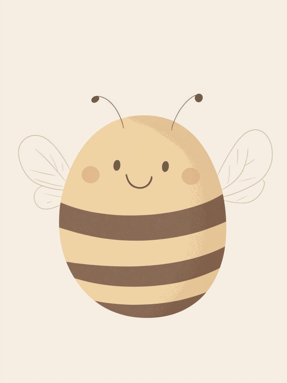 Póster - Ilustración de Abeja Linda