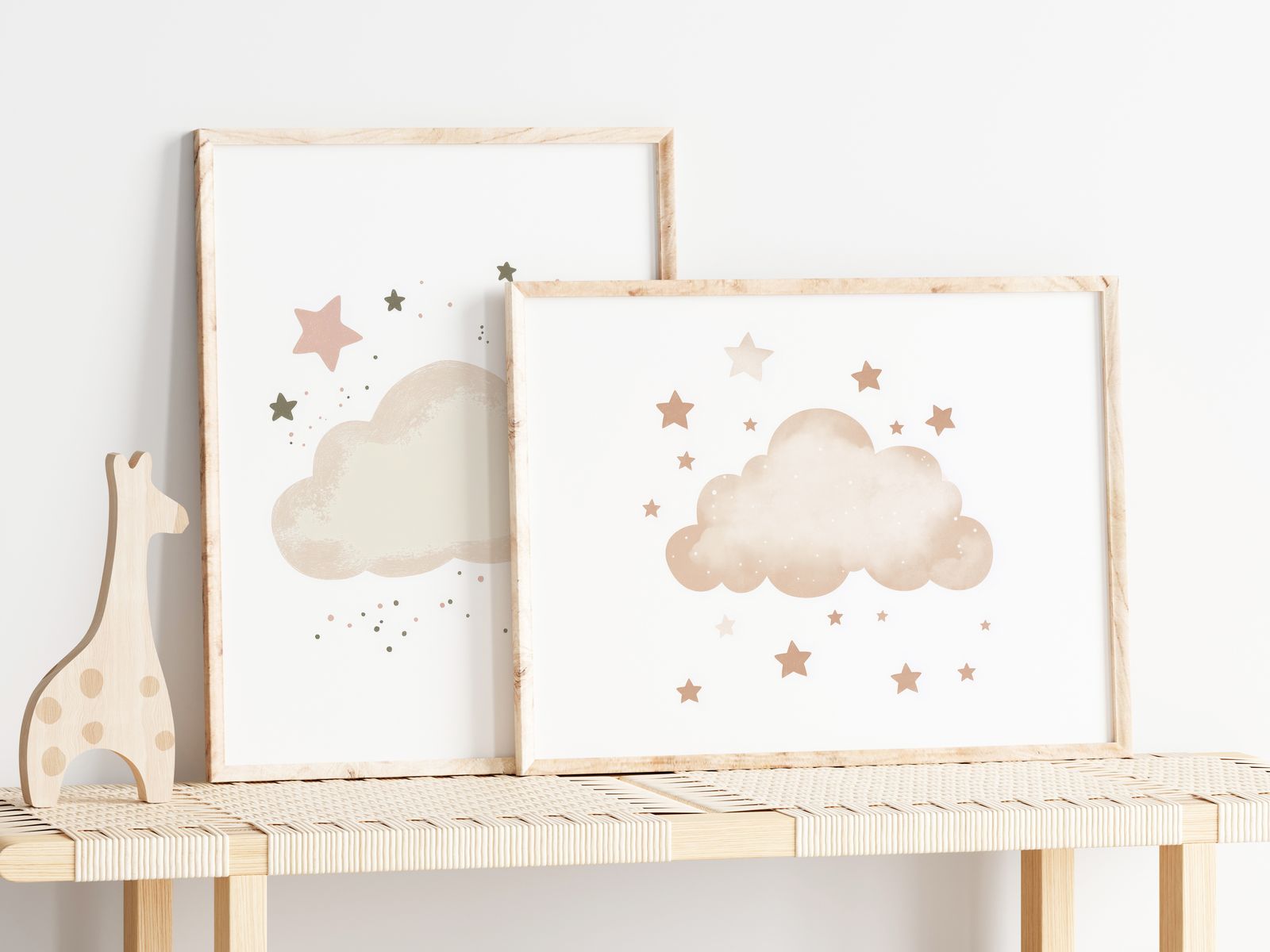 Póster - Nube y Estrellas / Conjunto de 2