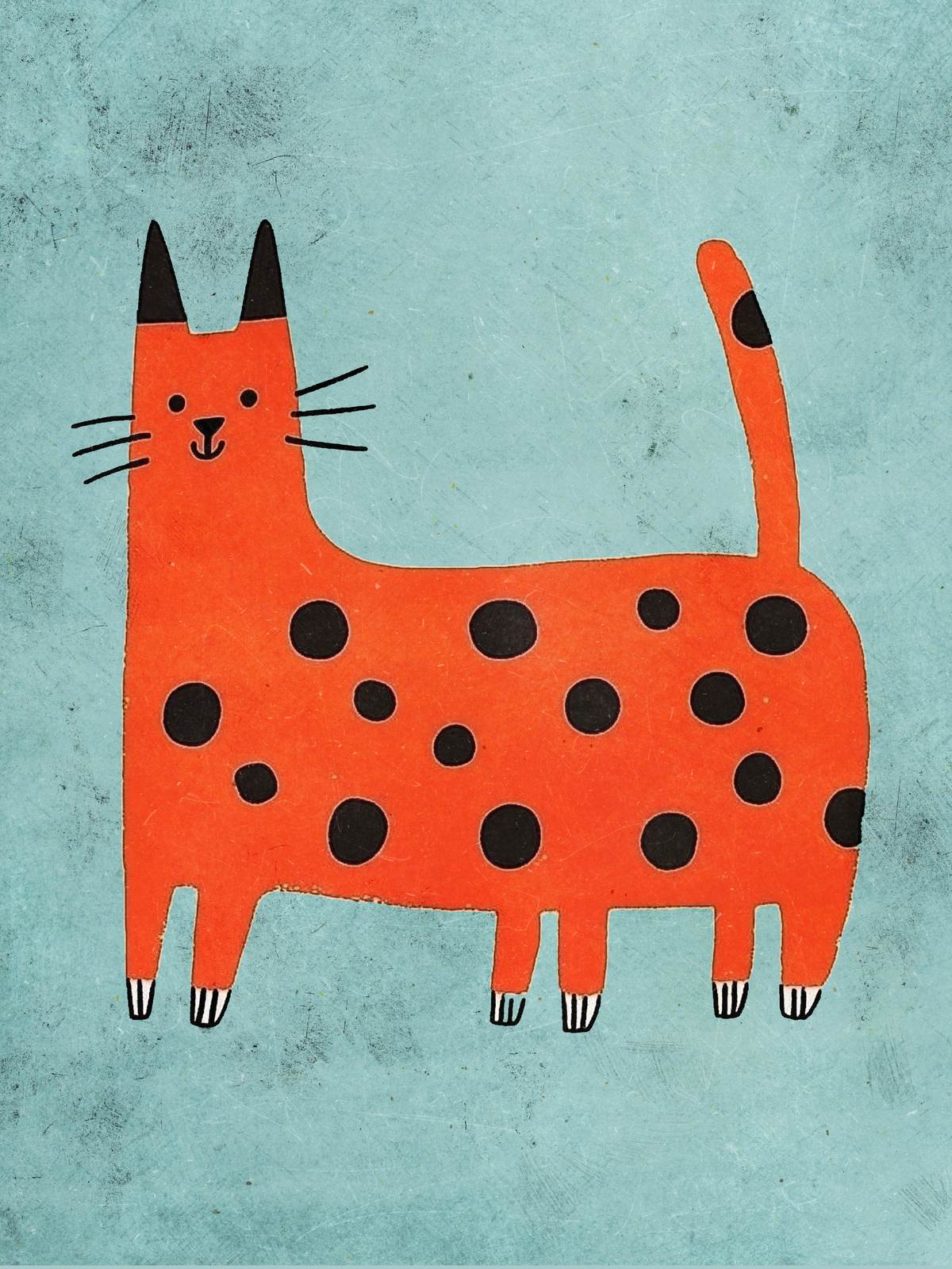 Póster - Gato Manchado