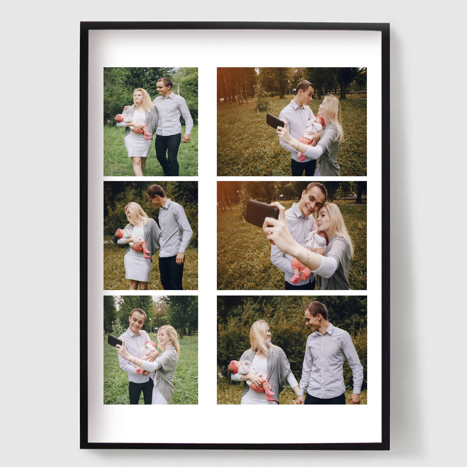 Póster Personalizado - Collage de Fotos Subidas - 6 Fotos