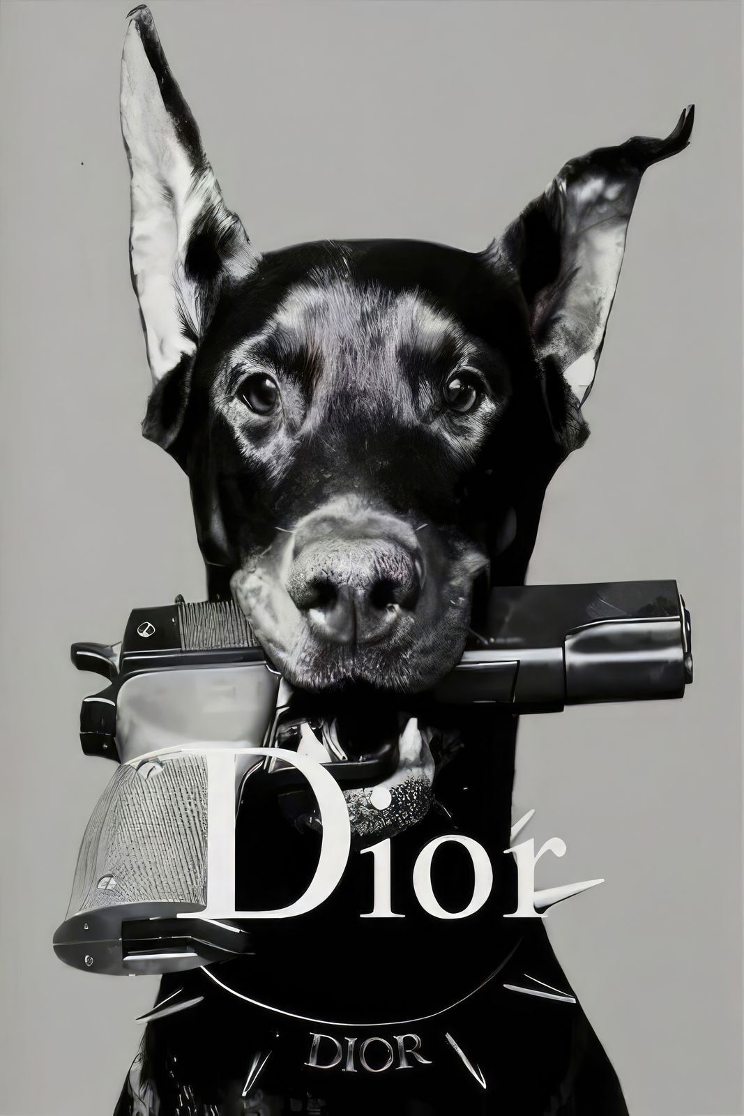 Póster - Perro con Dior
