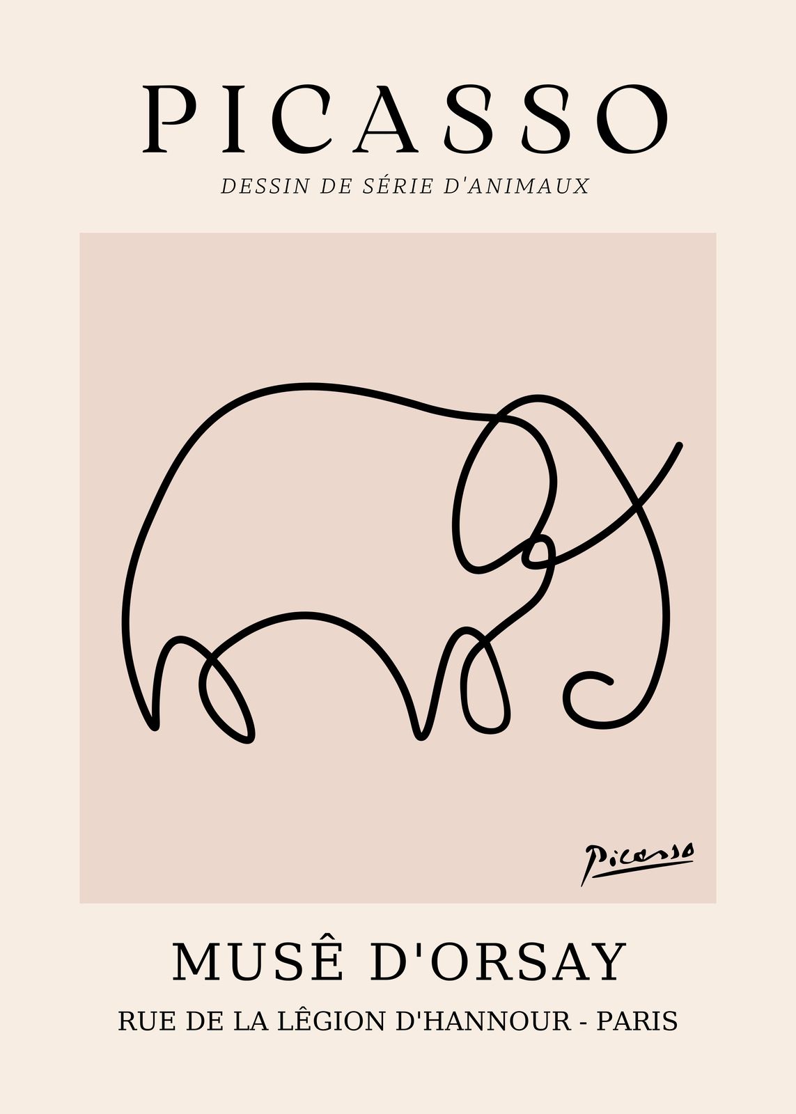 Póster - Dibujo de Picasso
