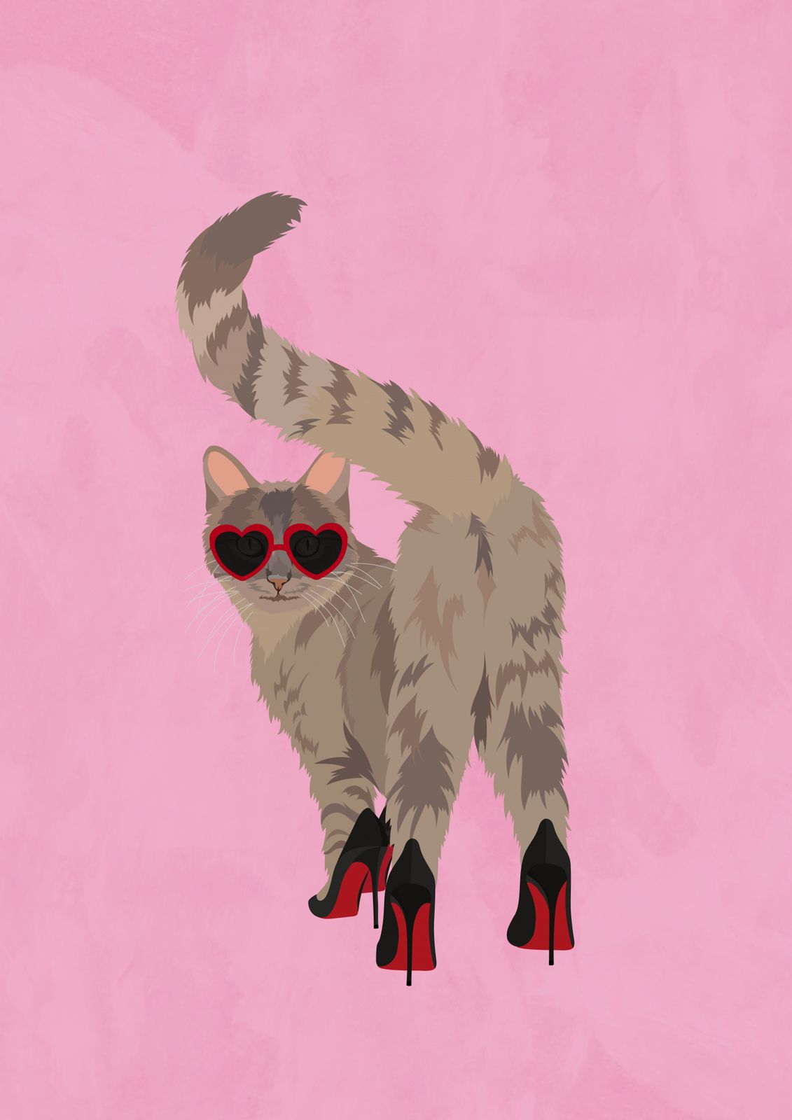 Póster - Gato con gafas de sol