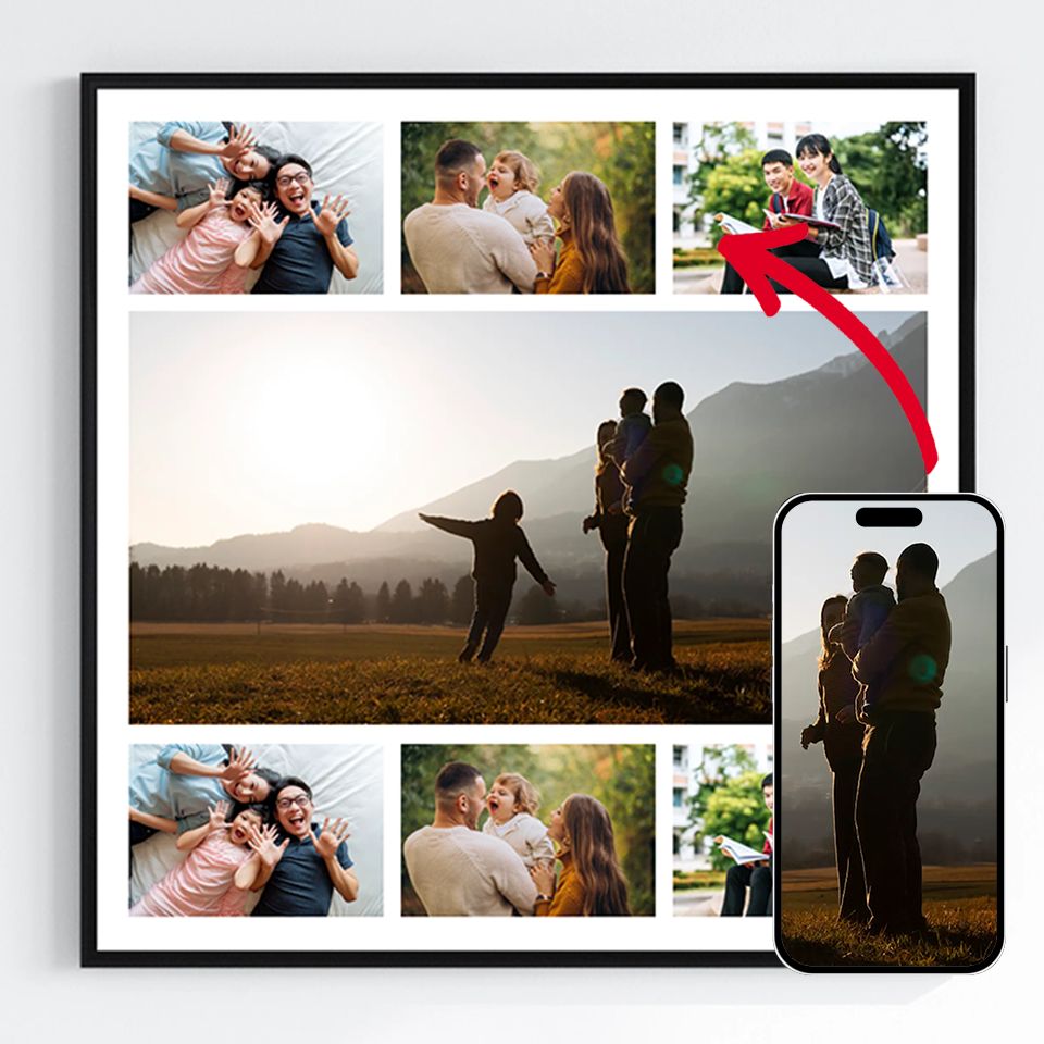 Pósters Personalizados - Sube tus propias imágenes - 7 Fotos Cuadradas