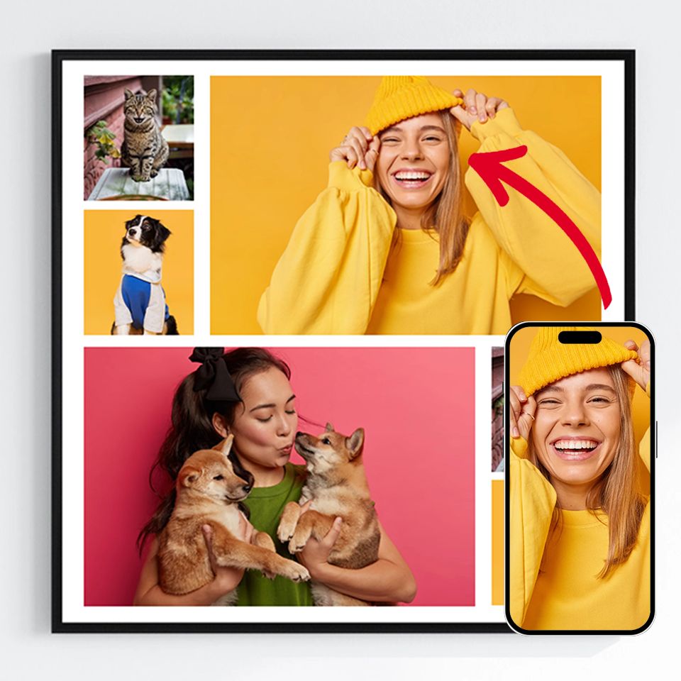 Pósters Personalizados - Sube tus propias imágenes - 6 Fotos Cuadradas