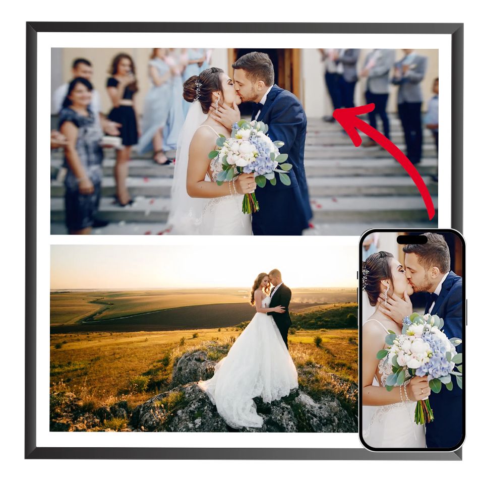 Pósters Personalizados - Sube tus propias imágenes - 2 Fotos Cuadradas