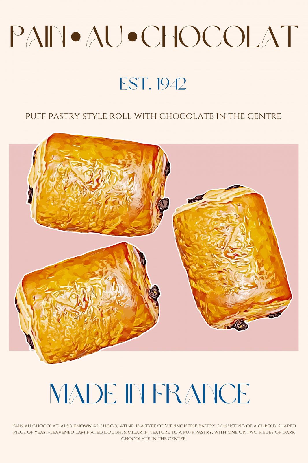 Póster - Pain au Chocolat