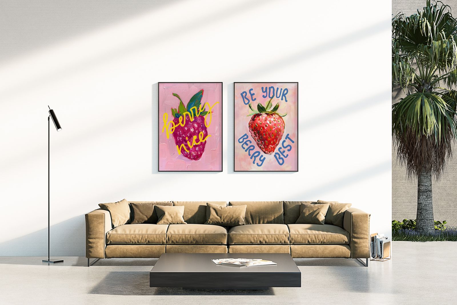 Póster - Berry Nice Obra de Arte Conjunto de 2