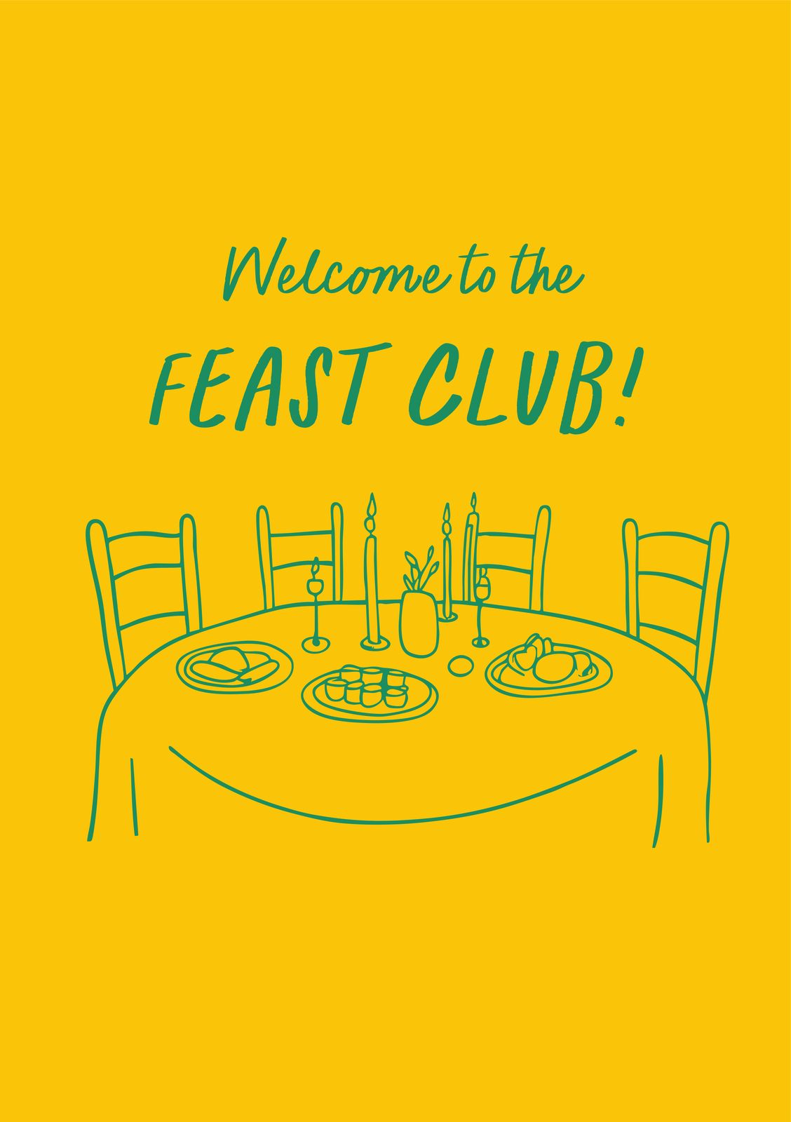 Póster - Feast Club