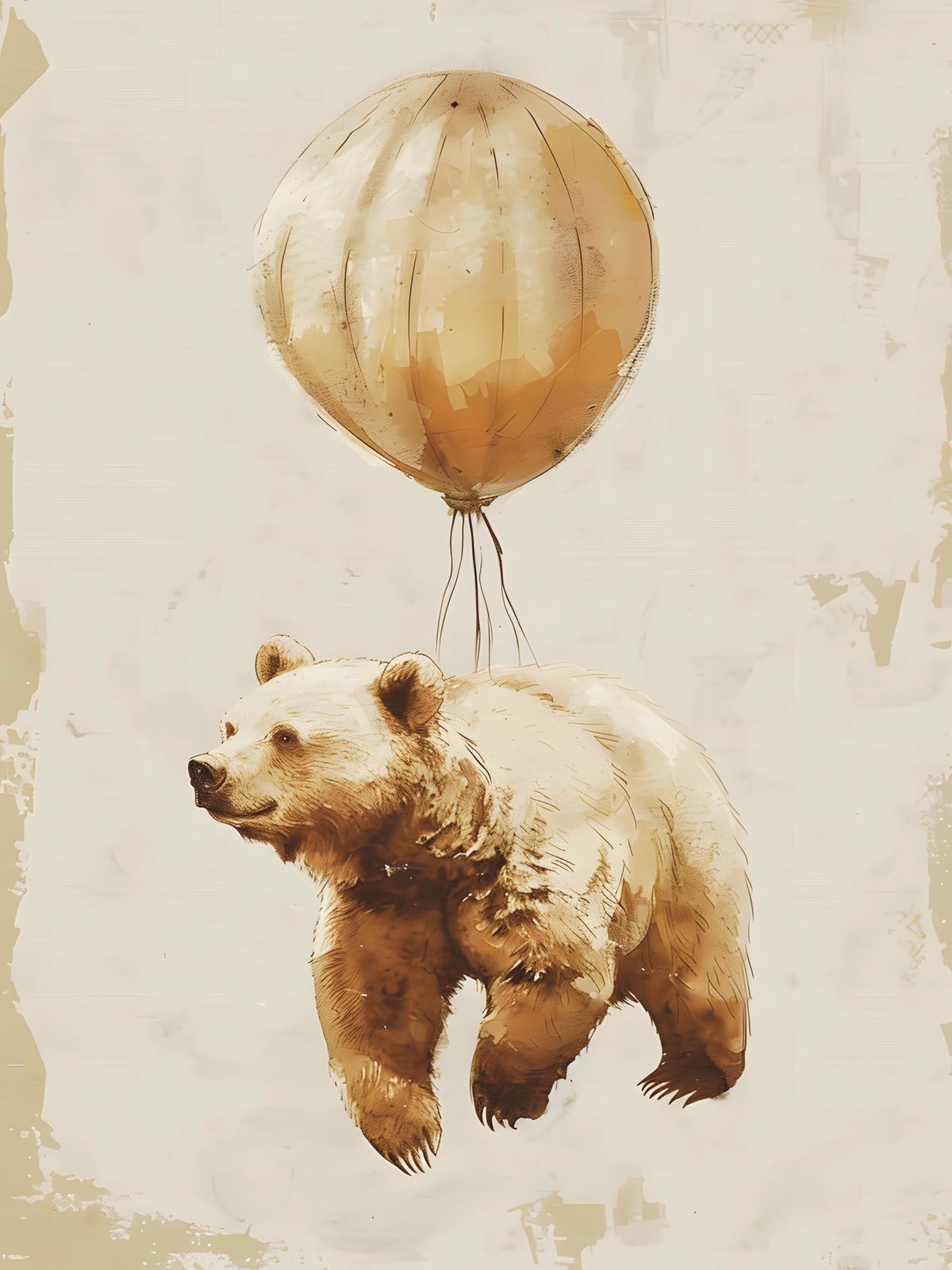 Póster - Oso con Globo