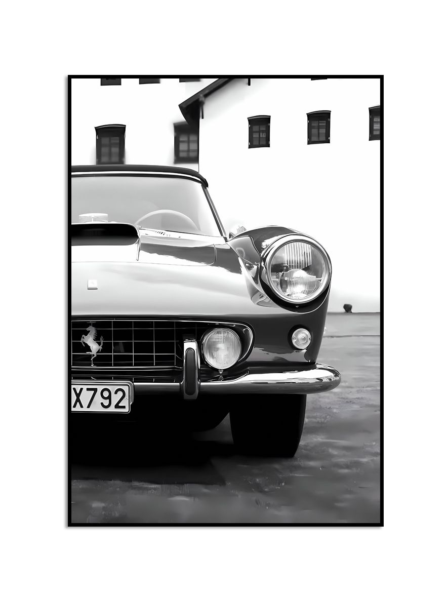 Póster - Diseño de Coche Clásico