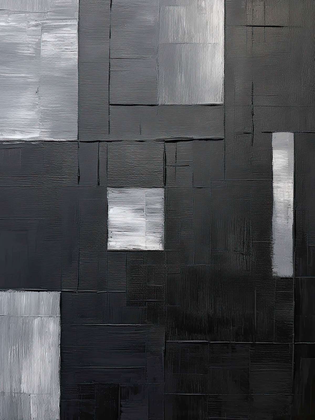 Póster - Gris y Negro Abstracto