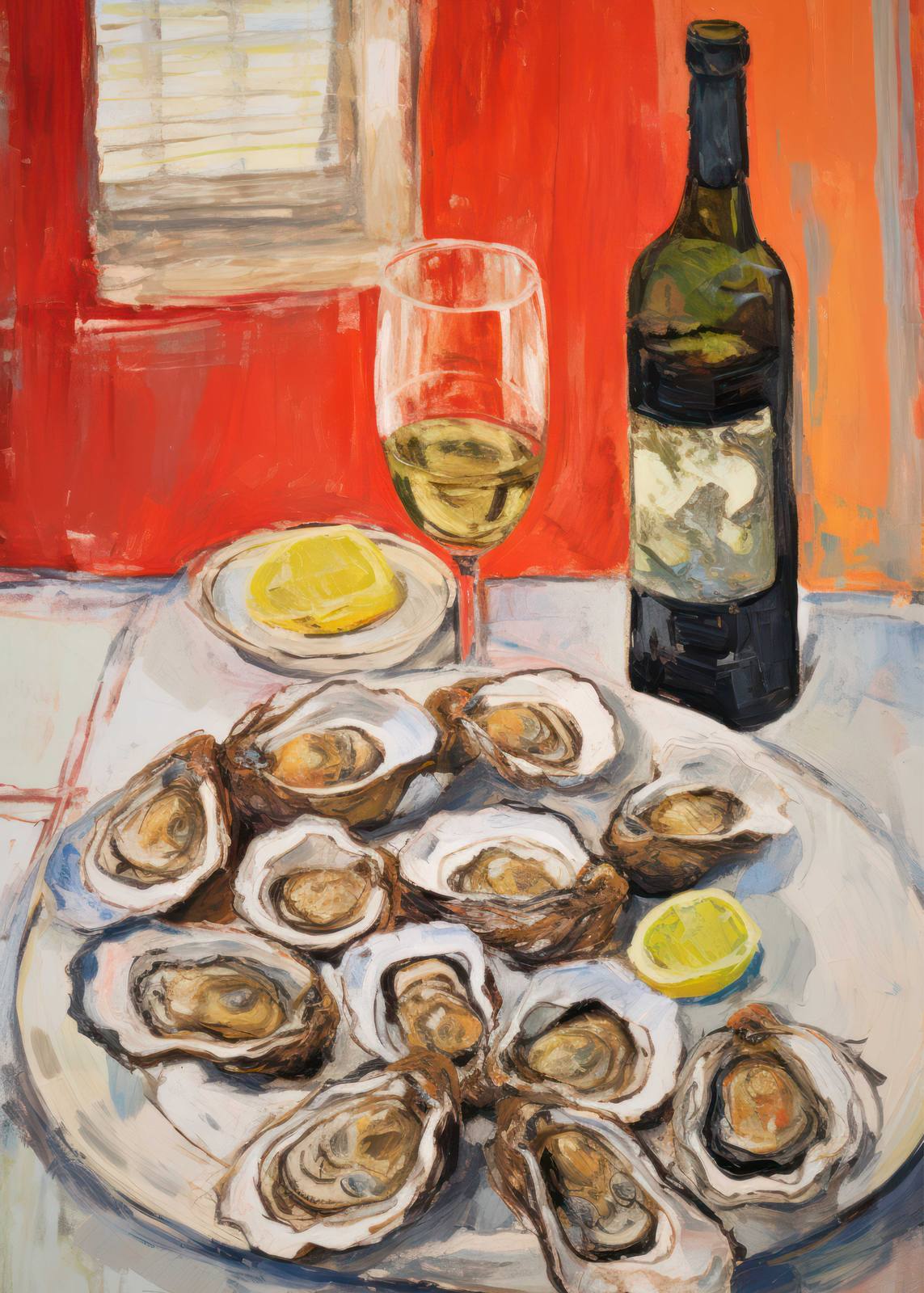 Póster - Bodegón con Vino