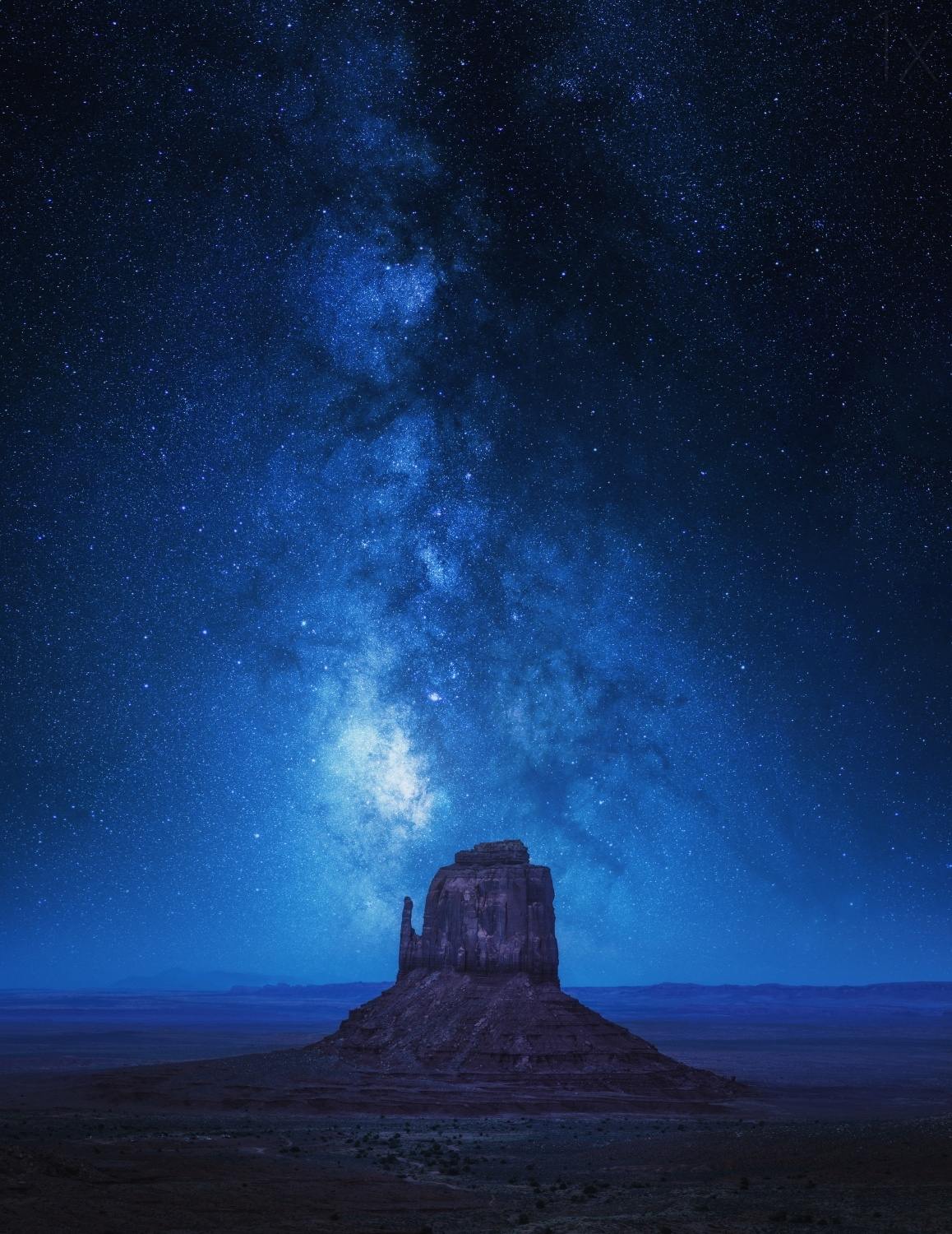 Póster - Cielo nocturno de la Vía Láctea