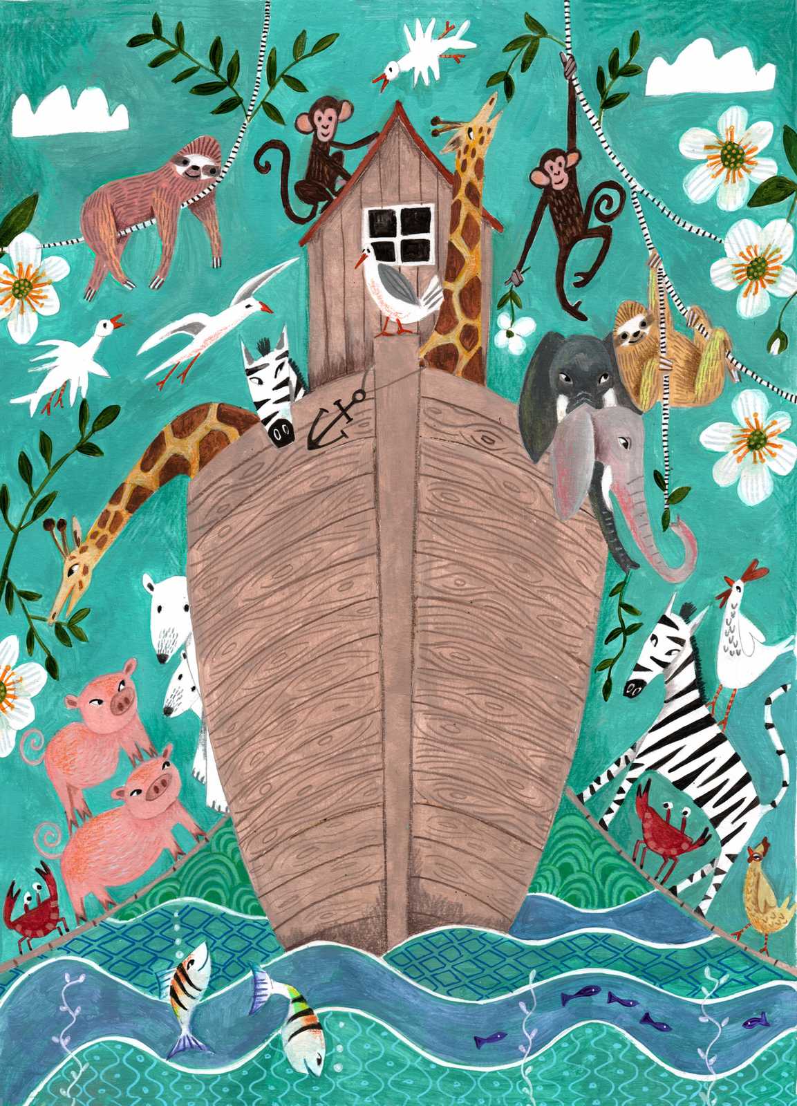 Póster - Ilustración del Arca de Noé