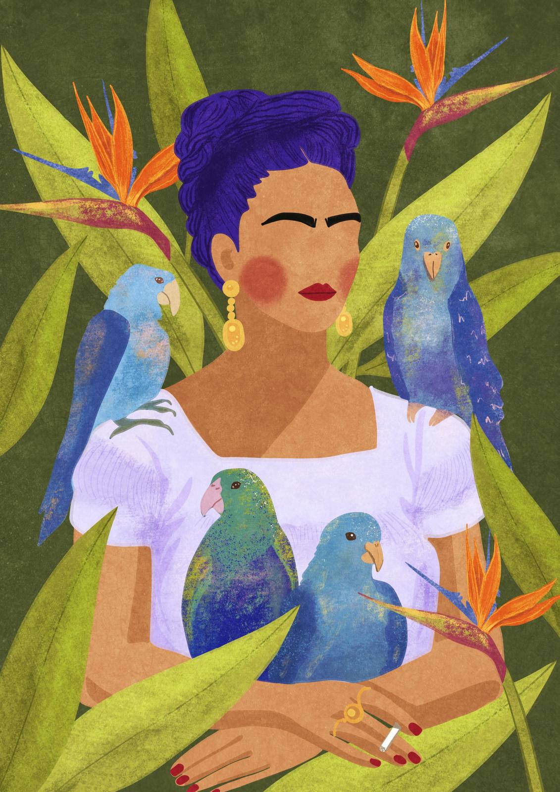 Póster - Diseño de Mujer Tropical