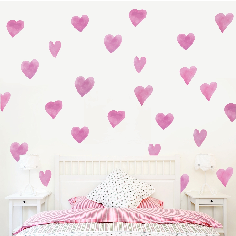 Vinilo decorativo - Corazón / Rosa
