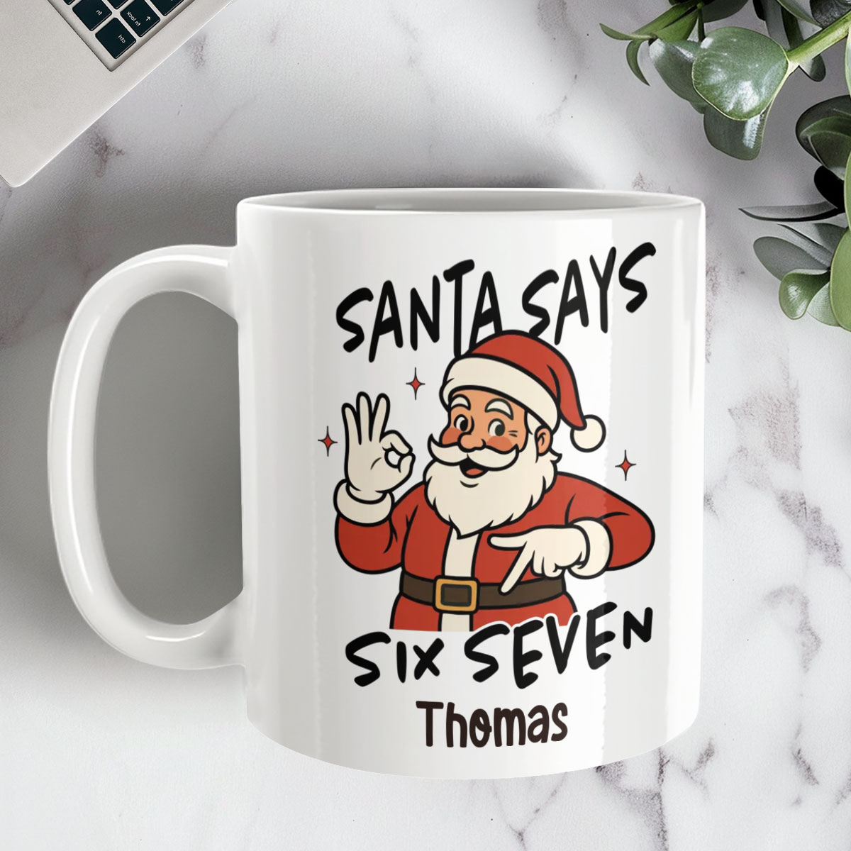 Tazas Personalizadas - Diseño de Papá Noel