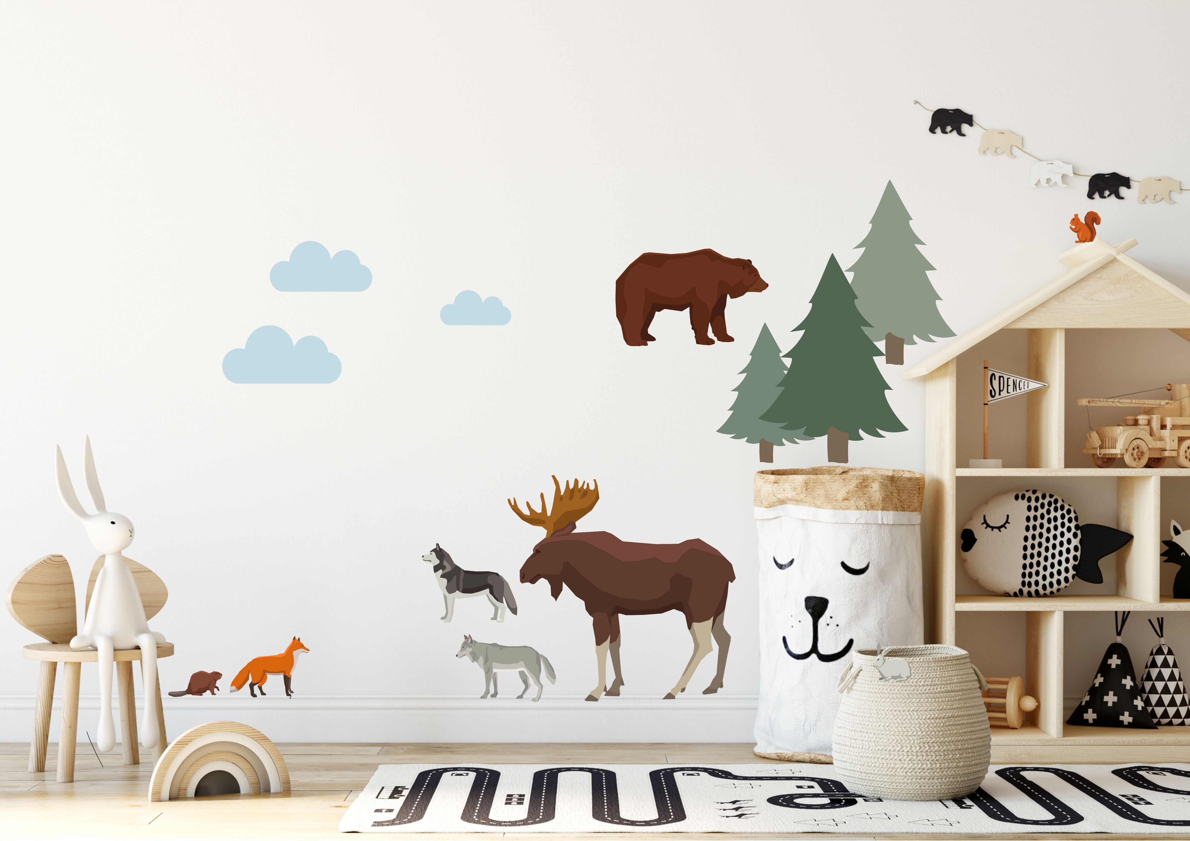 Vinilo decorativo - Conjunto bosque