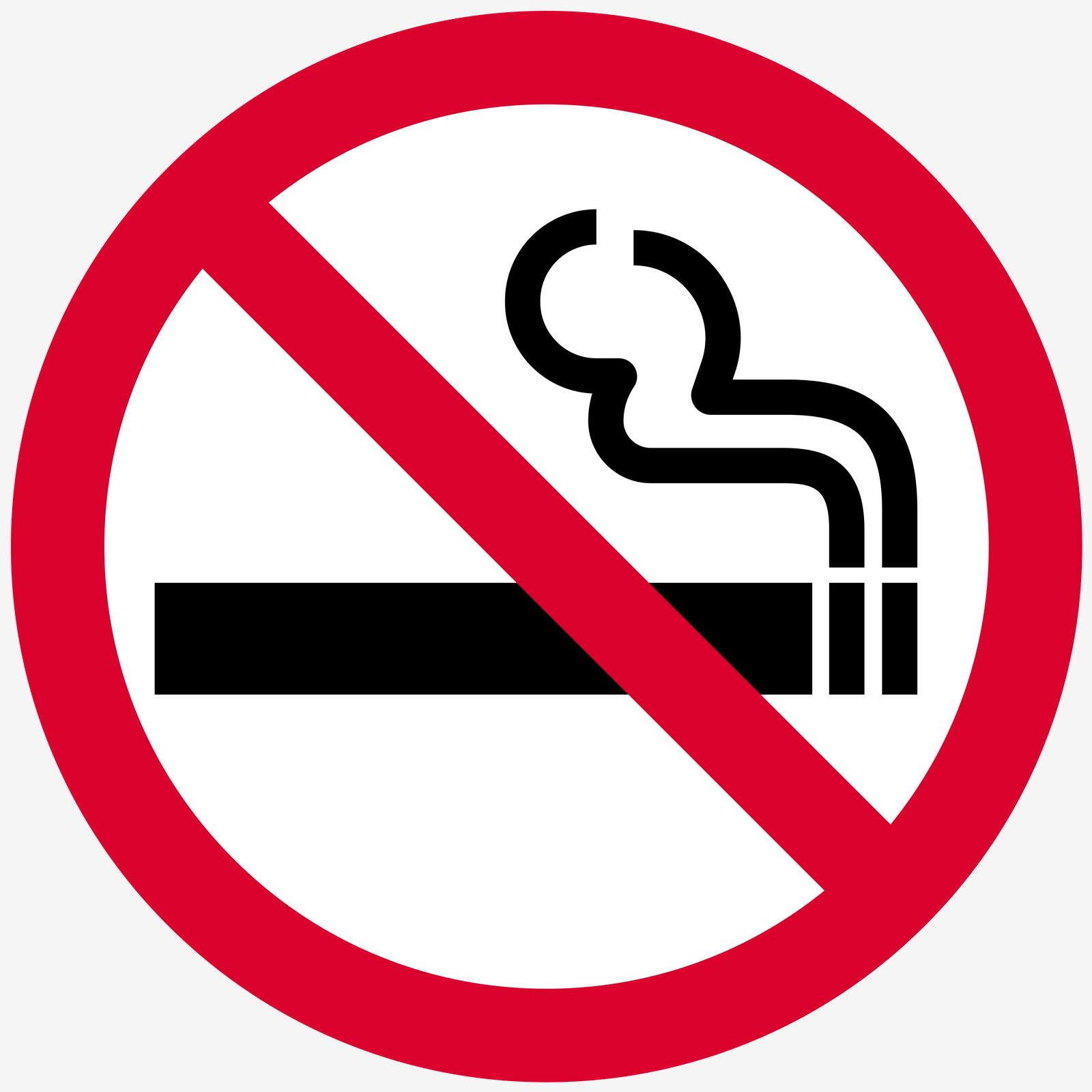 Sticker - Señal de Prohibido Fumar