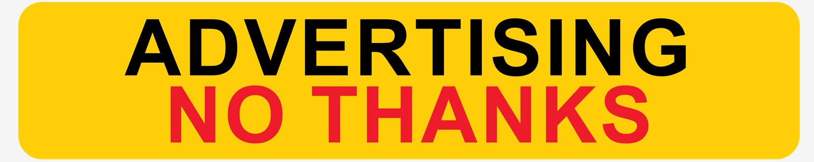Pegatina - No publicidad gracias