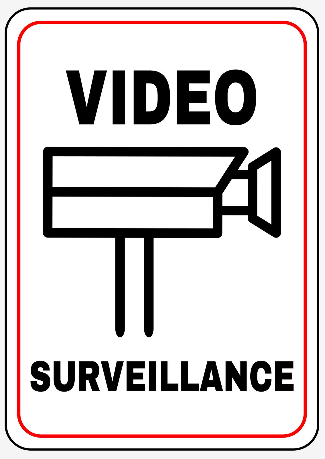 Pegatina - Videovigilancia