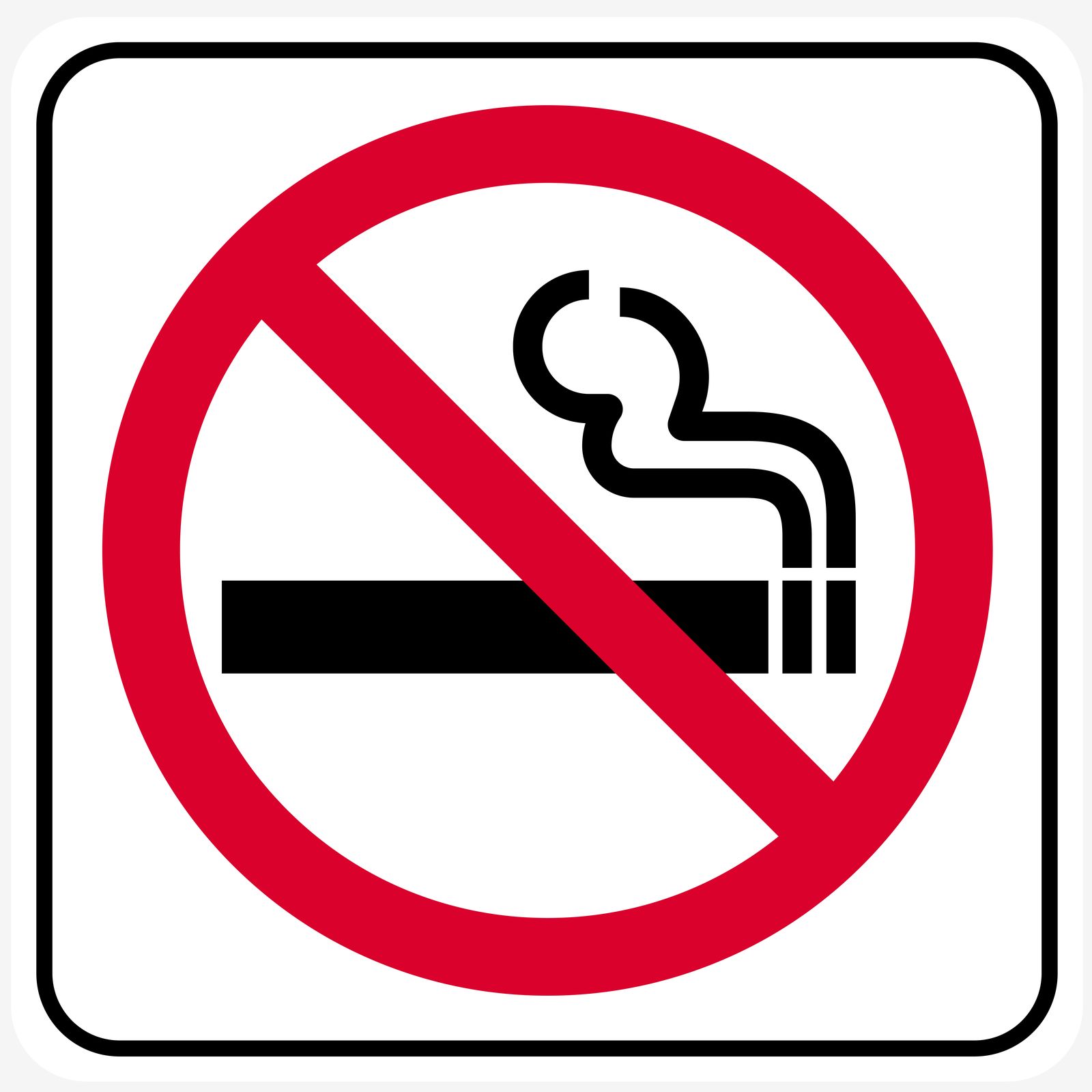 Pegatina - Prohibido fumar