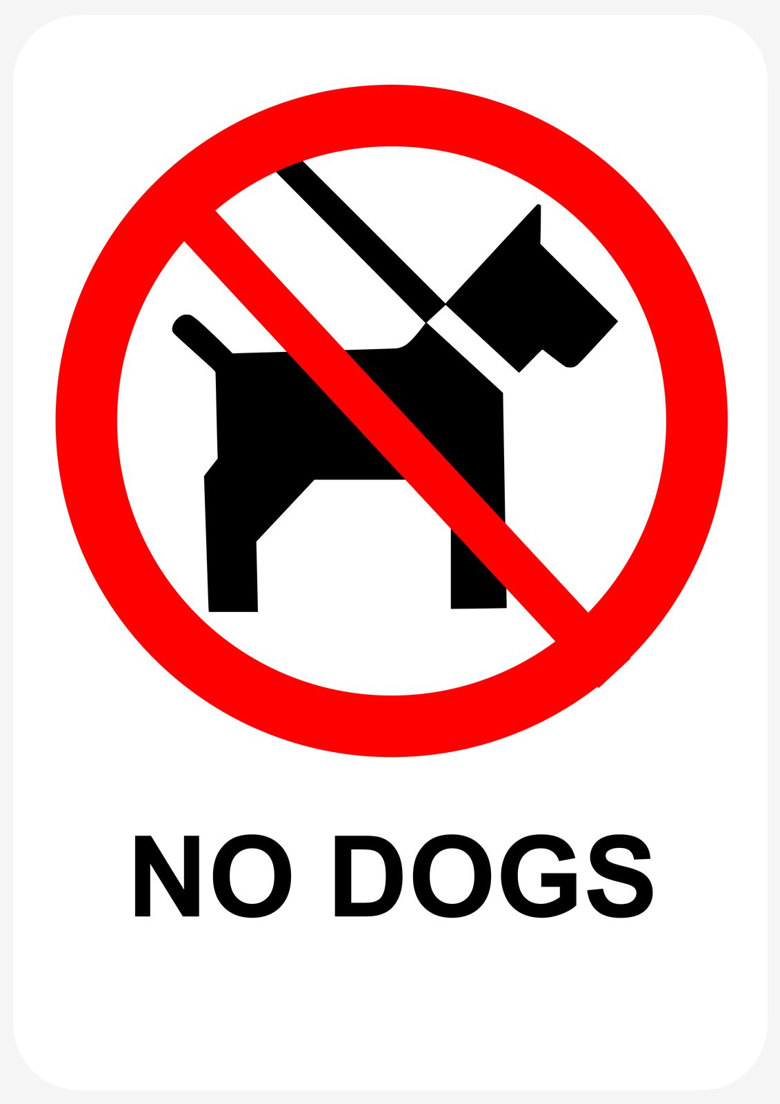 Pegatina - No Perros