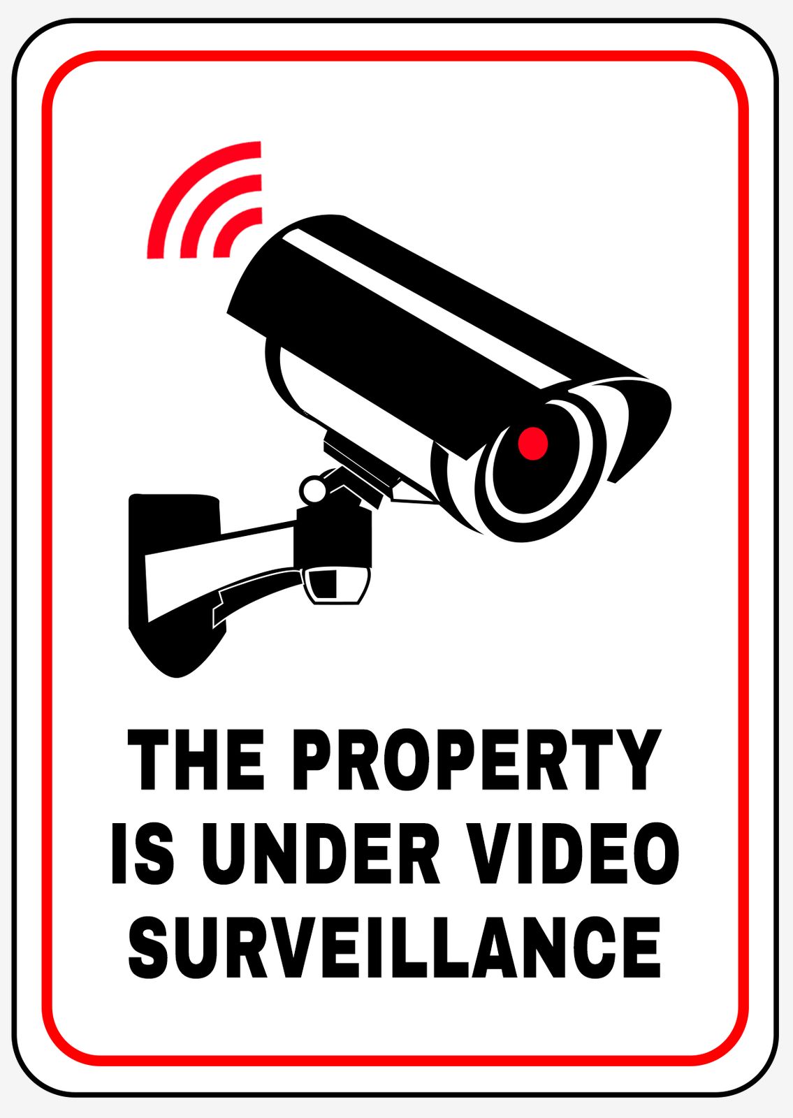Sticker - La propiedad está bajo videovigilancia