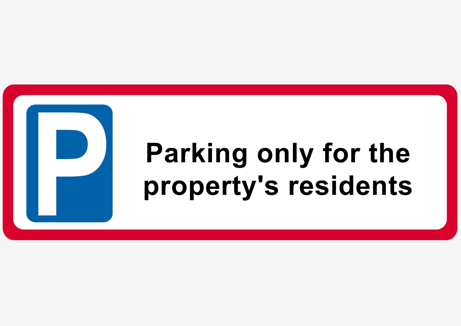 Sticker - Solo Estacionamiento para Residentes