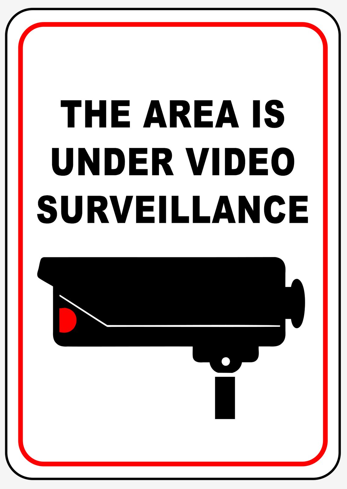 Sticker - El Área Está Bajo Videovigilancia