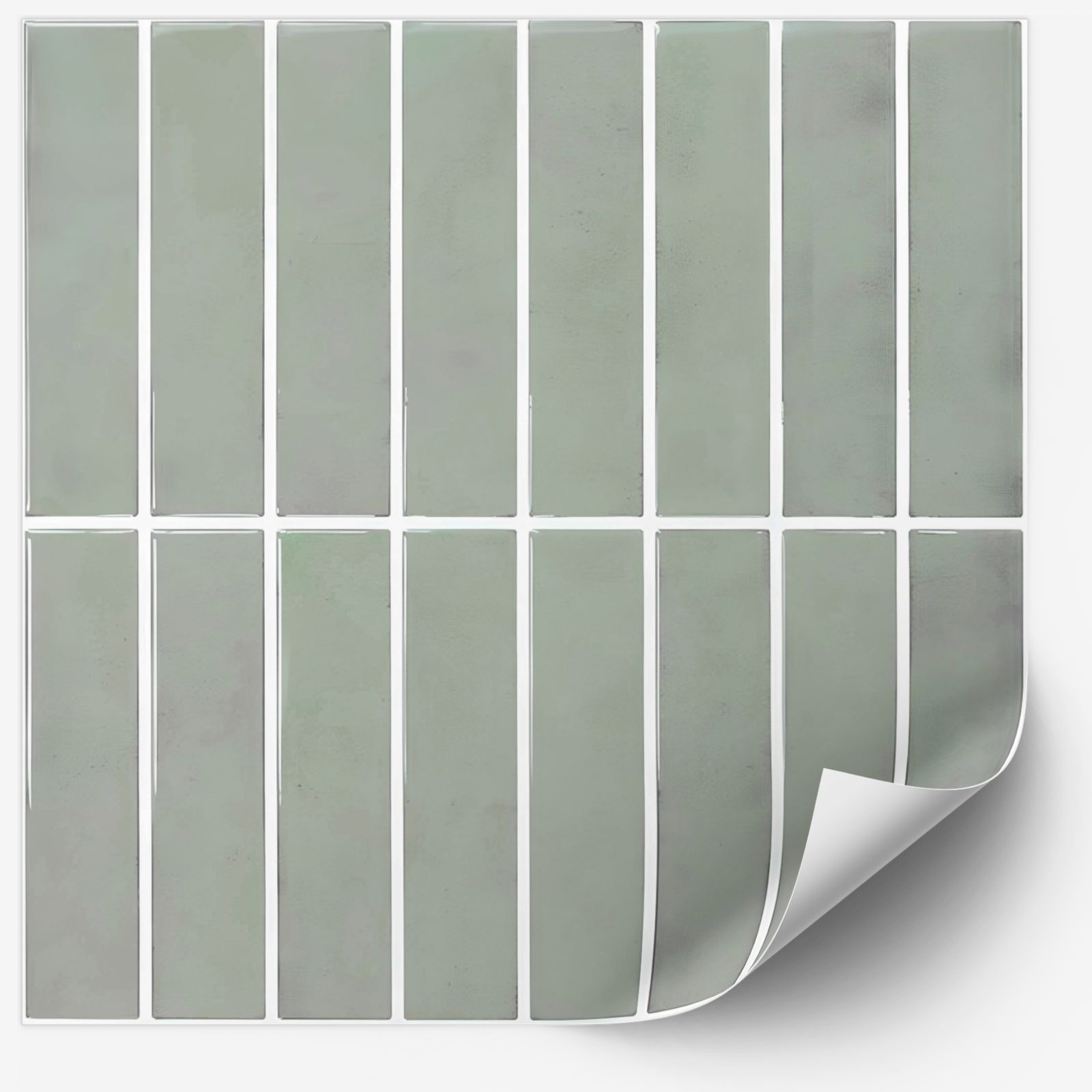 Pegatina de Azulejo - Patrón de Mosaico Verde